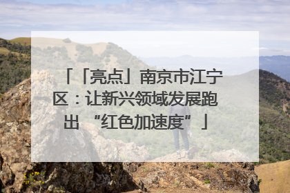 「亮点」南京市江宁区：让新兴领域发展跑出 “红色加速度”