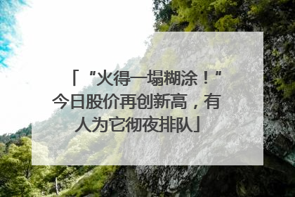 “火得一塌糊涂！”今日股价再创新高，有人为它彻夜排队