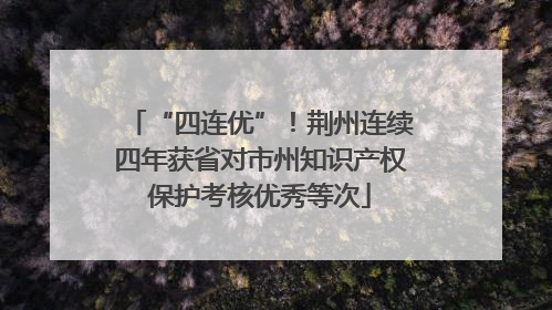“四连优”！荆州连续四年获省对市州知识产权保护考核优秀等次