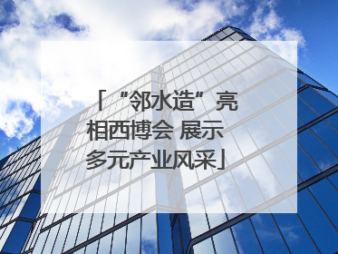 “邻水造”亮相西博会 展示多元产业风采