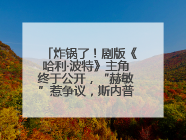 炸锅了！剧版《哈利·波特》主角终于公开，“赫敏”惹争议，斯内普变黑人……