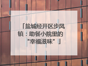 盐城经开区步凤镇：助餐小院里的“幸福滋味”