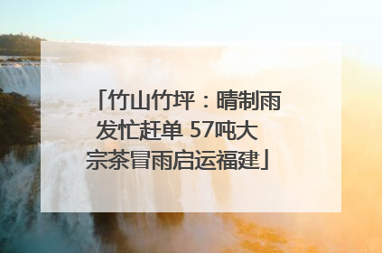 竹山竹坪：晴制雨发忙赶单 57吨大宗茶冒雨启运福建