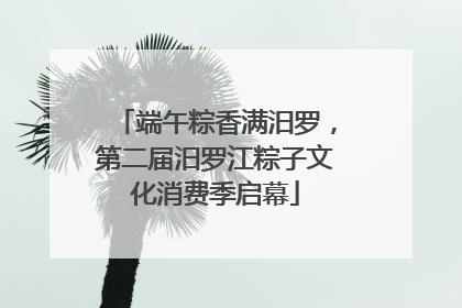 端午粽香满汨罗，第二届汨罗江粽子文化消费季启幕