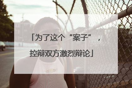 为了这个“案子”，控辩双方激烈辩论