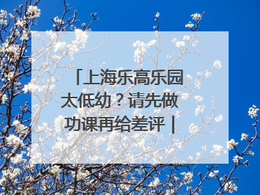 上海乐高乐园太低幼？请先做功课再给差评｜锋面评论