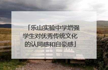 乐山实验中学增强学生对优秀传统文化的认同感和自豪感