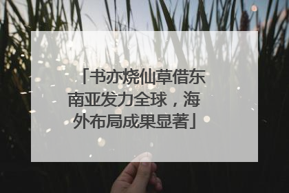 书亦烧仙草借东南亚发力全球，海外布局成果显著
