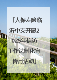 人保寿险临沂中支开展2025年信访工作法制化宣传月活动
