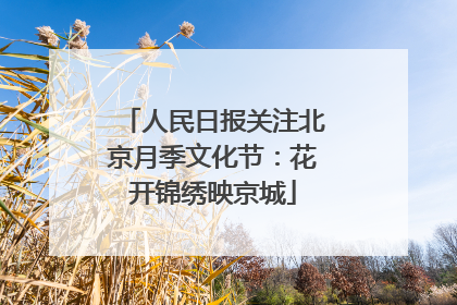 人民日报关注北京月季文化节：花开锦绣映京城