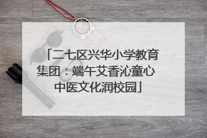 二七区兴华小学教育集团：端午艾香沁童心 中医文化润校园