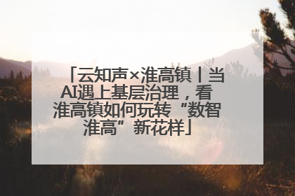 云知声×淮高镇丨当AI遇上基层治理，看淮高镇如何玩转“数智淮高”新花样