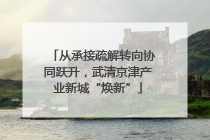 从承接疏解转向协同跃升，武清京津产业新城“焕新”