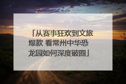 从赛事狂欢到文旅爆款 看常州中华恐龙园如何深度破圈