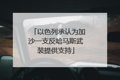 以色列承认为加沙一支反哈马斯武装提供支持