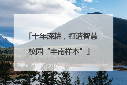 十年深耕，打造智慧校园“丰南样本”