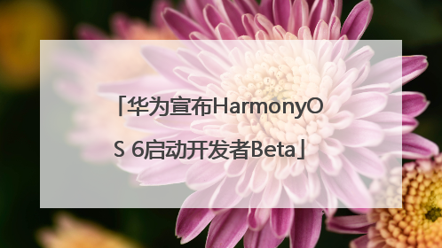 华为宣布HarmonyOS 6启动开发者Beta