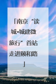 南京“读城•城建微旅行”首站走进颐和路
