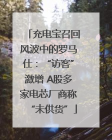 充电宝召回风波中的罗马仕：“访客”激增 A股多家电芯厂商称“未供货”