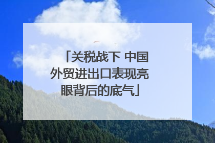关税战下 中国外贸进出口表现亮眼背后的底气