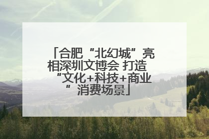 合肥“北幻城”亮相深圳文博会 打造“文化+科技+商业”消费场景
