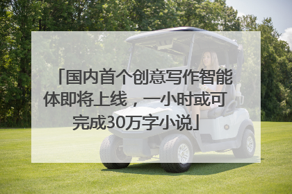 国内首个创意写作智能体即将上线，一小时或可完成30万字小说
