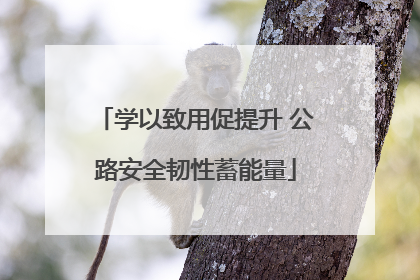 学以致用促提升 公路安全韧性蓄能量
