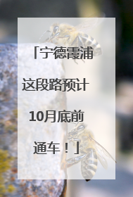 宁德霞浦这段路预计10月底前通车！