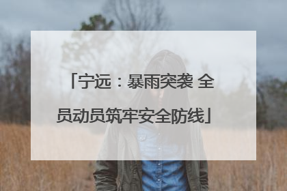 宁远：暴雨突袭 全员动员筑牢安全防线