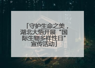 守护生命之美，湖北大悟开展“国际生物多样性日”宣传活动