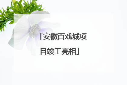 安徽百戏城项目竣工亮相