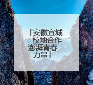 安徽宣城：校地合作 澎湃青春力量