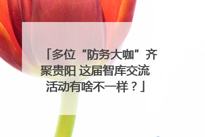 多位“防务大咖”齐聚贵阳 这届智库交流活动有啥不一样？
