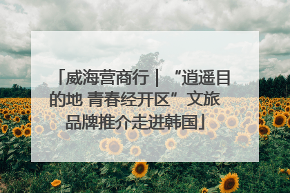 威海营商行｜“逍遥目的地 青春经开区”文旅品牌推介走进韩国