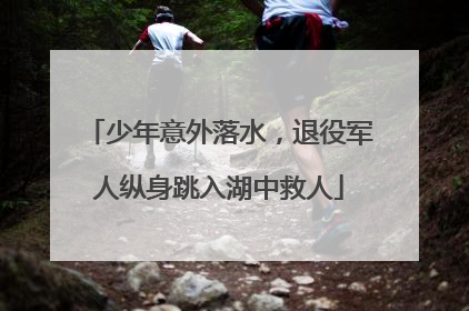 少年意外落水，退役军人纵身跳入湖中救人