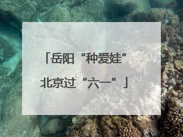 岳阳“种爱娃” 北京过“六一”