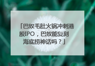 巴奴毛肚火锅冲刺港股IPO，巴奴能复刻海底捞神话吗？