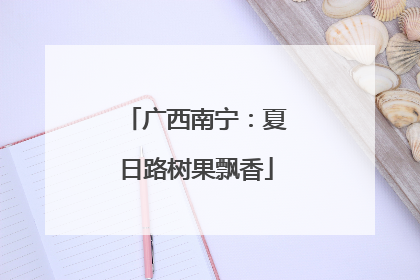 广西南宁：夏日路树果飘香