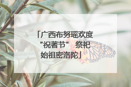 广西布努瑶欢度“祝著节” 祭祀始祖密洛陀