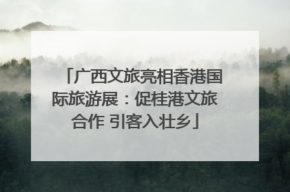 广西文旅亮相香港国际旅游展：促桂港文旅合作 引客入壮乡