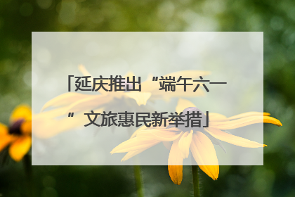 延庆推出“端午六一”文旅惠民新举措