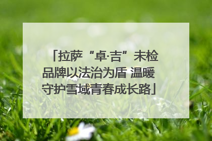 拉萨“卓·吉”未检品牌以法治为盾 温暖守护雪域青春成长路