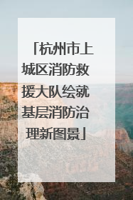 杭州市上城区消防救援大队绘就基层消防治理新图景
