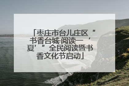 枣庄市台儿庄区“书香台城·阅读一‘夏’”全民阅读暨书香文化节启动