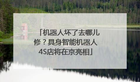 机器人坏了去哪儿修？具身智能机器人4S店将在京亮相