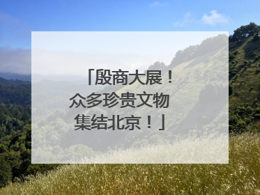 殷商大展！众多珍贵文物集结北京！
