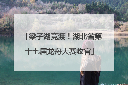 梁子湖竞渡！湖北省第十七届龙舟大赛收官