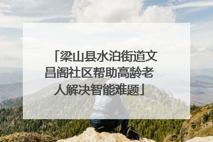 梁山县水泊街道文昌阁社区帮助高龄老人解决智能难题