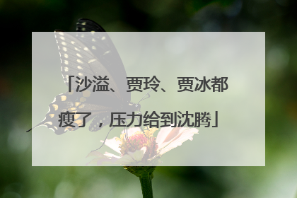 沙溢、贾玲、贾冰都瘦了，压力给到沈腾