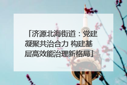 济源北海街道：党建凝聚共治合力 构建基层高效能治理新格局